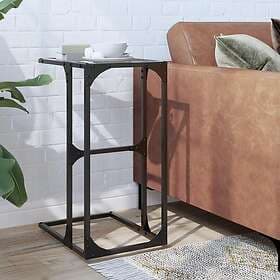 vidaXL Sidobord med transparent glasskiva 40x30x61,5 cm stål 846036