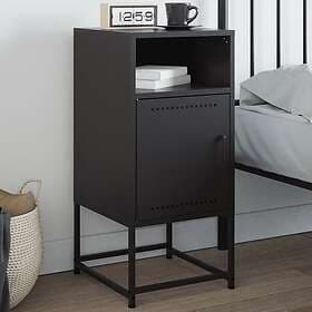 vidaXL Nightstand Black 36x39x78cm Steel 846566