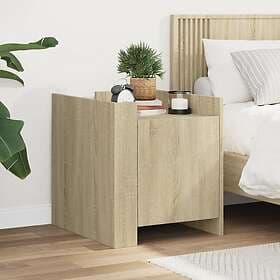 vidaXL Sängbord sonoma-ek 45x50x50 cm konstruerat trä 848299