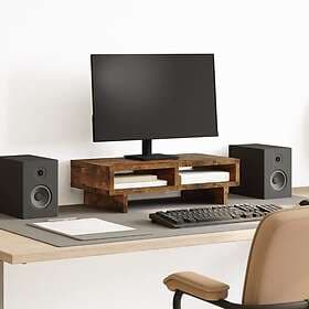 vidaXL TV Stand smoke oak 50x27x15 cm engineered wood