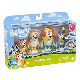 Bluey Wedding Time 4-Pack Figure Set