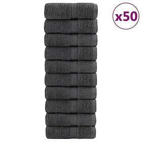 vidaXL Premium gästhanddukar SOLUND 50 st 30x30cm 600gsm