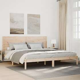 vidaXL Sängram utan madrass extra lång 200x220 cm massivt trä