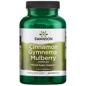 Swanson Cinnamon Gymnema Mulberry Complex 120 Capsules