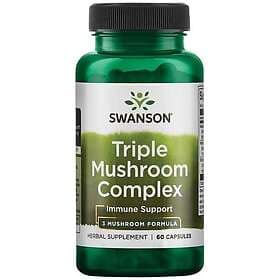 Swanson Triple Mushroom Standardized Complex 60 Capsules
