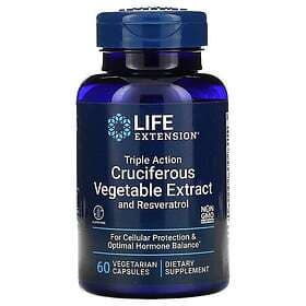 Life Extension Triple Action Cruciferous Vegetable Extract with Resveratrol 60 V