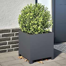 vidaXL Garden Pots 2-pack Anthracite 40x40x40 cm Steel