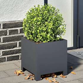 vidaXL Garden Pots 2 pcs Anthracite 30x30x30 cm Steel