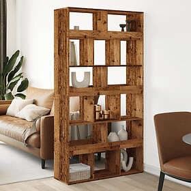 vidaXL Room Divider Aged Wood 100x33x187.5 cm Engineered Wood