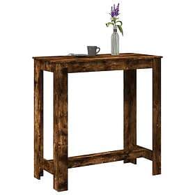 vidaXL Bar table smoke-colored oak 102x50x103.5 cm constructed wood