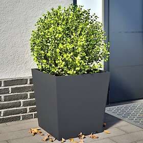 vidaXL Plant Pot 2-pack Anthracite 50x50x50 cm Steel
