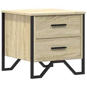 vidaXL Sängbord sonoma-ek 40x41x40 cm konstruerat trä