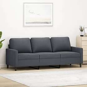 vidaXL 3-seater sofa dark grey velvet