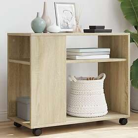 vidaXL Nightstand Sonoma Oak 70x35x60cm Engineered Wood 819658