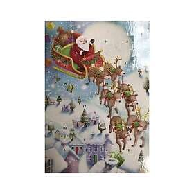 Santa Sleigh Advent Calendar 175 x 120 mm Caltime with envelope