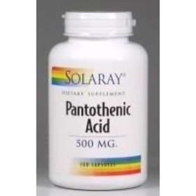 Solaray Pantothenic Acid 500mg 100 Capsules