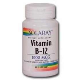 Solaray Vitamin B-12 Plus Folic Acid 90 Tablets