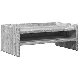 vidaXL Skärmställ grå sonoma 42x24x16 cm konstruerat trä