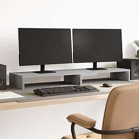 vidaXL TV Stand 100x27x10 cm grey sonoma constructed wood