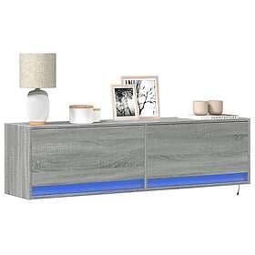 vidaXL TV Stand Wall Mounted LED Grey Sonoma 140x31x38 cm