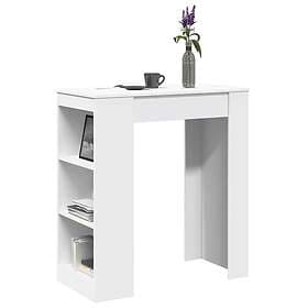 vidaXL Barbord med ställ vit 95x47x103,5 cm konstruerat trä
