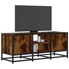 vidaXL TV Stand smoked oak 100x35x41 cm constructed wood and metal