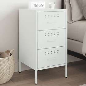 vidaXL Sängbord svart 36x39x68 cm stål