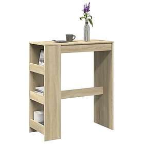 vidaXL Bar table with shelf sonoma oak 90x40x103.5 cm engineered wood