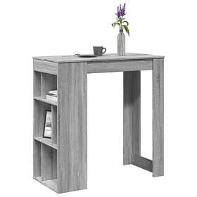 vidaXL Barbord med ställ grå sonoma-ek 102x50x103,5 cm konstruerat trä