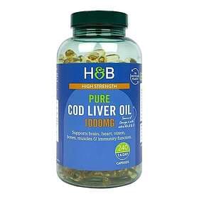 Holland & Barrett Cod Liver Oil with Multi Vitamins 1000mg 240 Capsules