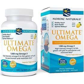 Nordic Naturals Complete Omega, 1280mg Lemon 60 fish gelatin softgels