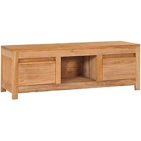 vidaXL TV-bänk 100x30x35 cm solid teak