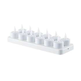 LED Tea Light Rechargeable 12-pack