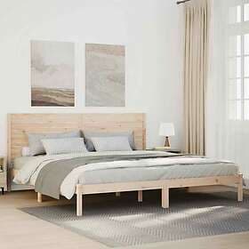 vidaXL Sängram utan madrass extra lång 180x210 cm massivt trä