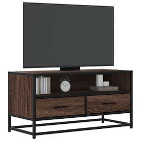 vidaXL TV Stand 80x34.5x40 cm engineered wood and metal brown oak