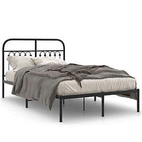vidaXL Bed Frame metal black 120x200 cm