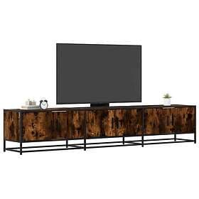 vidaXL Tv-bänk rökfärgad ek 210x35x41 cm konstruerat trä