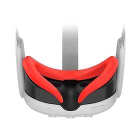 Vortex VR Ansiktsskydd i silikon för Meta Quest 3 Red