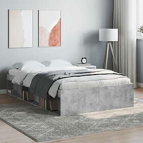 vidaXL Sängram betonggrå 120x200 cm