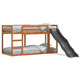 vidaXL Bunk Bed 75x190 cm solid pine with slide & ladder