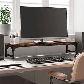 vidaXL TV Stand 85x23x15.5 cm Smoked Oak Engineered Wood