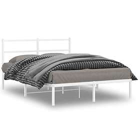 vidaXL Bed Frame metal white 140x200 cm