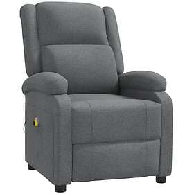 vidaXL Massage Armchair Dark Gray Fabric