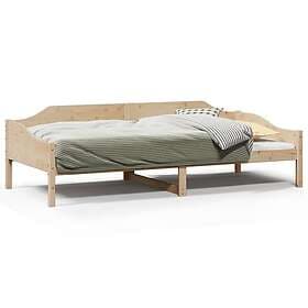 vidaXL Sängram utan madrass 80x200 cm massiv furu