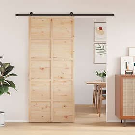 vidaXL Barn Door Solid Pine 90x208
