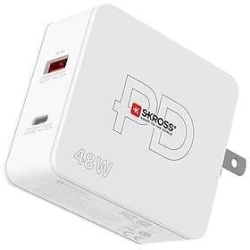 Skross Multipower 2 Pro Plus Laddare US 1xUSB-C PD 1xUSB-A 48W