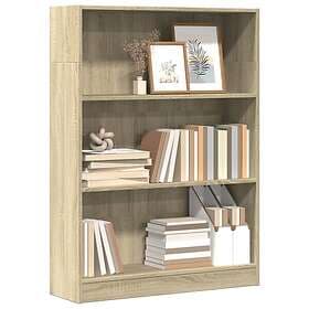 vidaXL Bokhylla Sonoma Oak Bookcase 80x24x109 cm Engineered Wood
