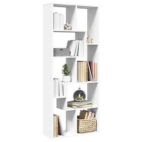 vidaXL Bokhylla/Rumsavdelare white 67x25x161.5 cm engineered wood