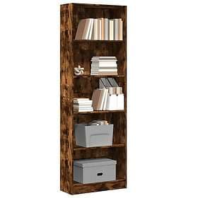 vidaXL Bokhylla Smoke Oak 60x24x176 cm Engineered Wood