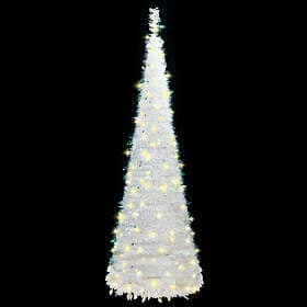 vidaXL Pop-up White 210cm 200 LEDs